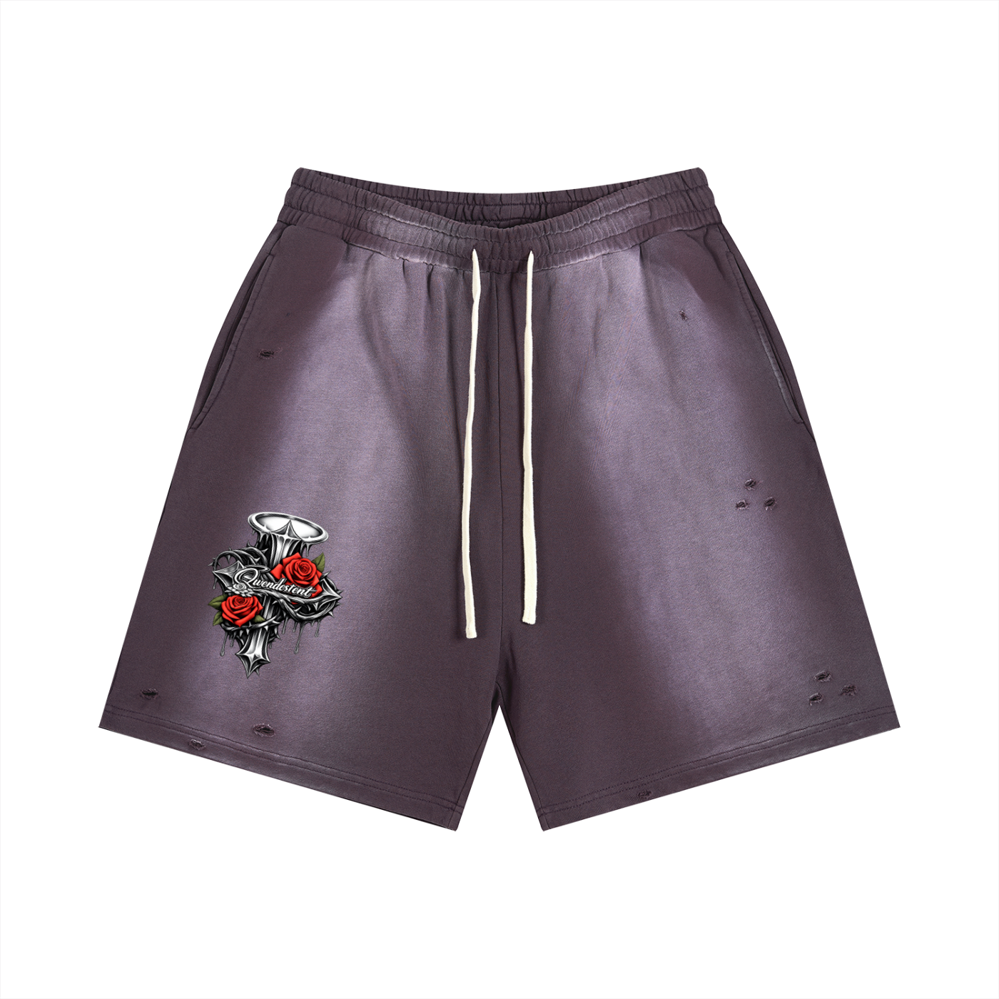 Sun Fade Distressed Shorts