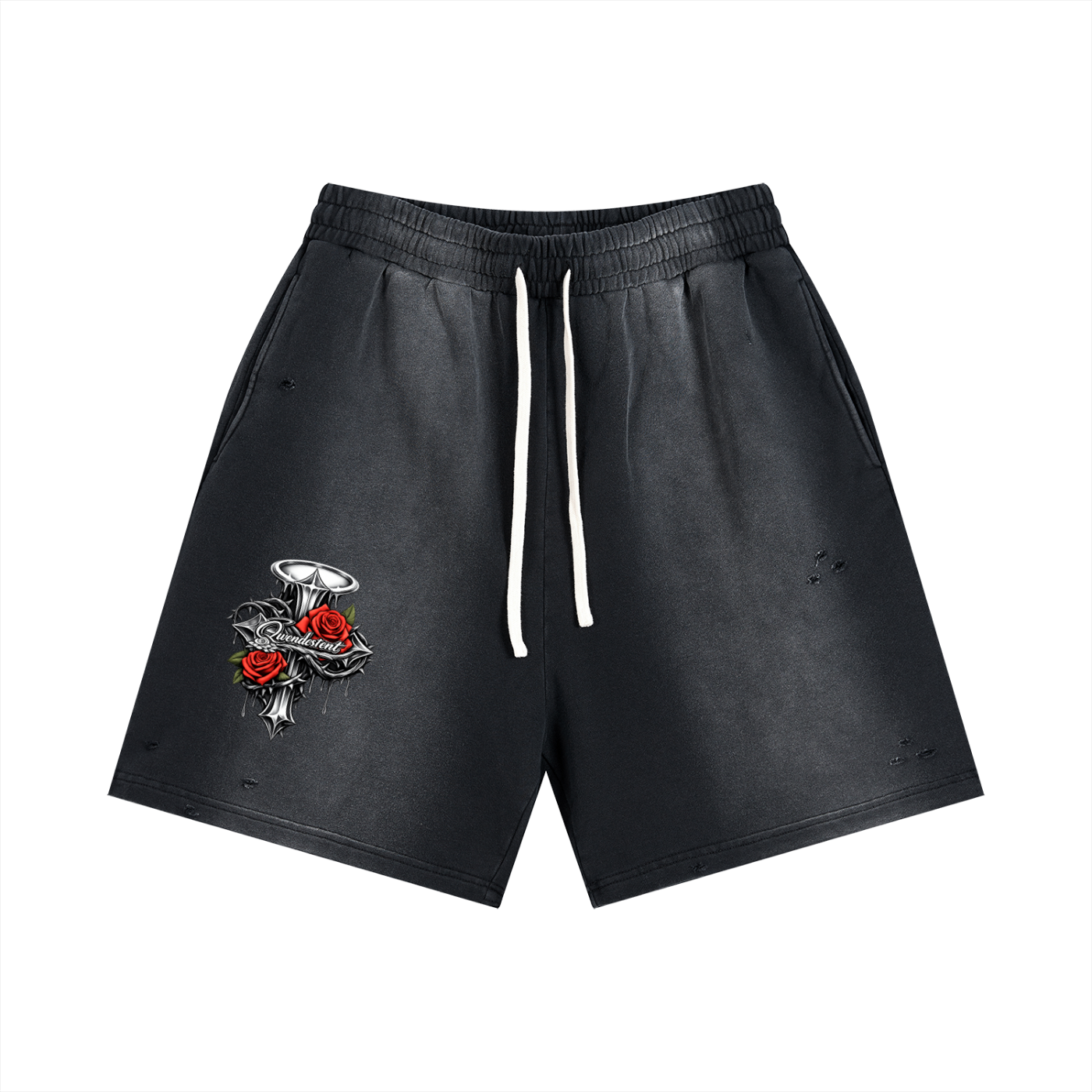 Sun Fade Distressed Shorts