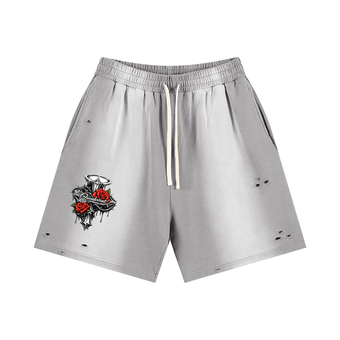 Sun Fade Distressed Shorts