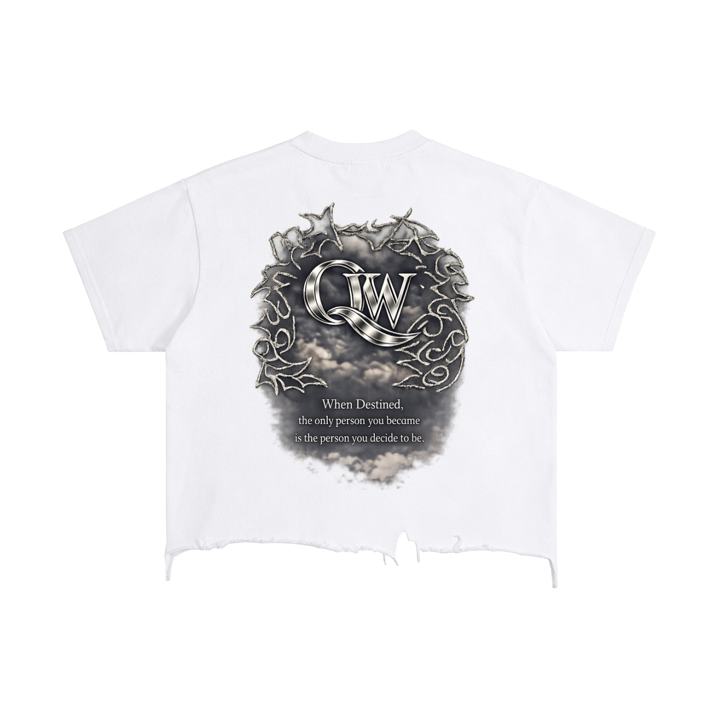 Vintage Wash Boxy Distressed Hem T-Shirt