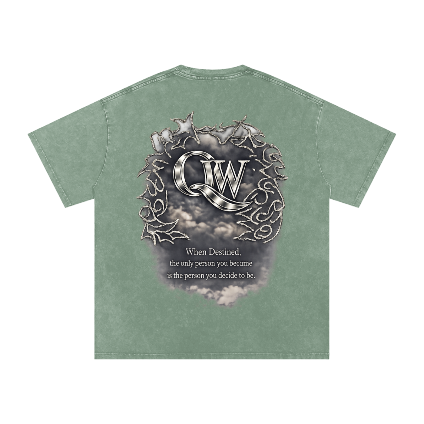 Snow Washed Oversized Cotton T-Shirt